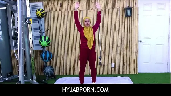 Fitness Trainer Takes Exotic Arabic Client for Intense Interracial Session